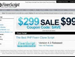 Fiverr script V2.7 + V3.7 Clone Script